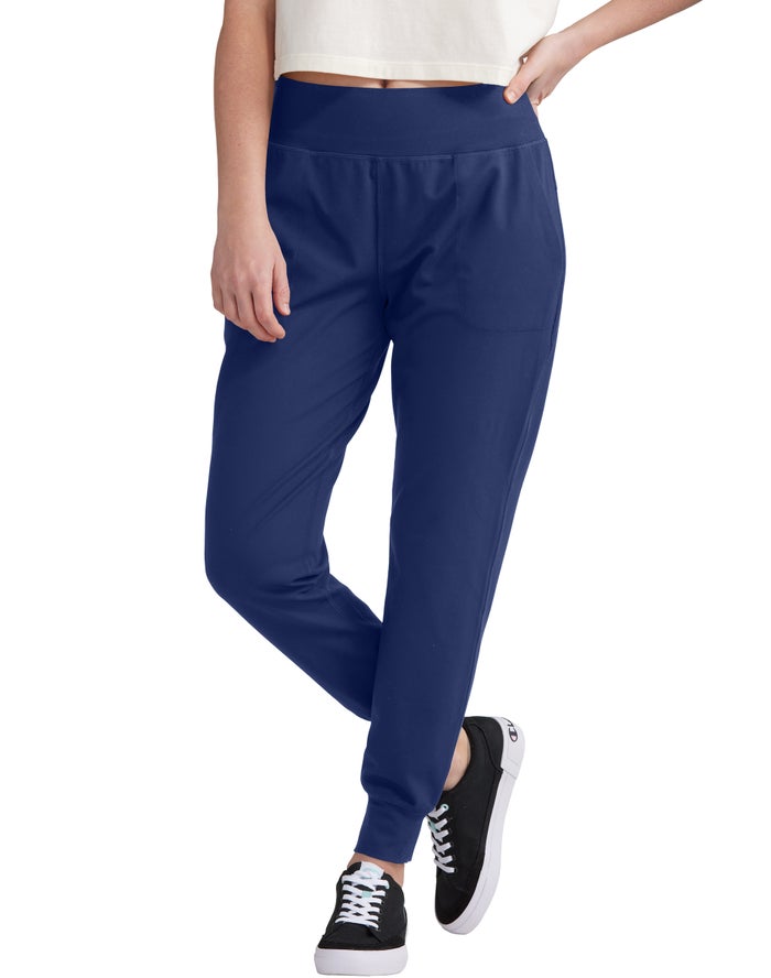 Champion Womens Joggers NZ - Soft Touch Navy ( 5319-BSURZ )